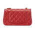 Mini Rectangular Single Flap, &pound;2,900, Handbags, Red, Lambskin Leather, Back view